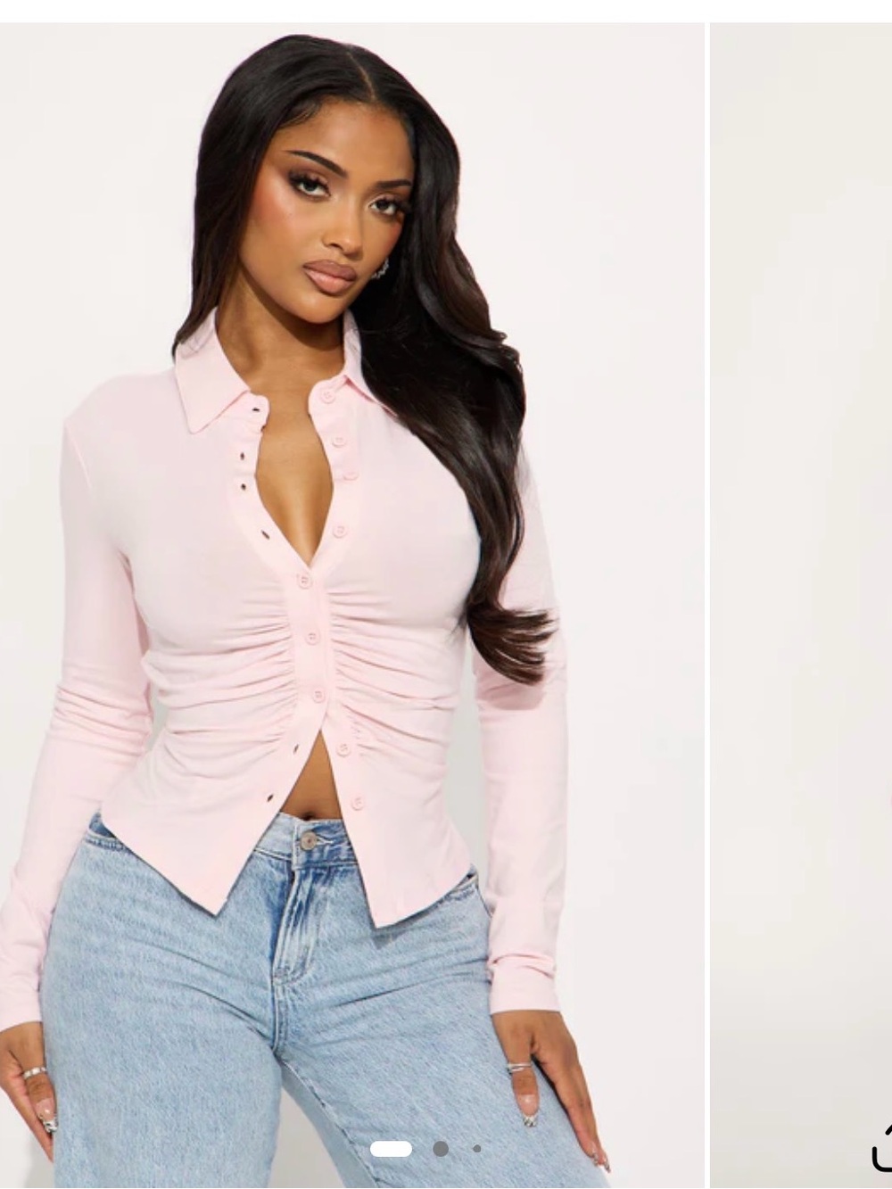 Fashion Nova Long Sleeve Button Up